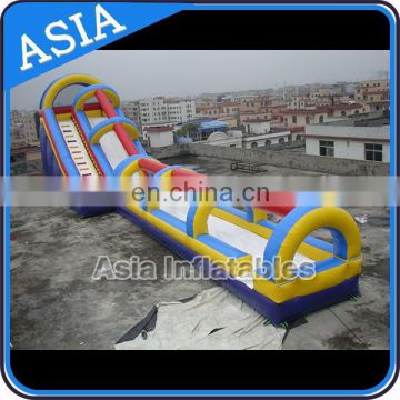 Giant Single Lane Inflatable Water Slide With Slip N Slide