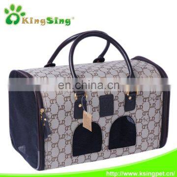 Jacquard weave for travelling carry gentleman pet carrier for dog