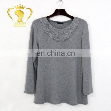 Wholesale Women Winter Clothing Knit Tops Net Blouse for Fat Mama photo-3