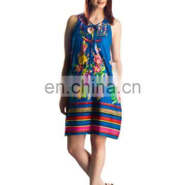 Good quality product with lowest range summer style fashionable printed tunic 2016 wholesaler india and in all countries