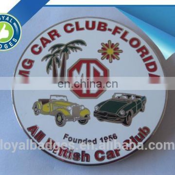 Custom big size metal hard enamel car badge