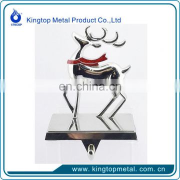 Metal Christmas Reindeer Stocking Holder