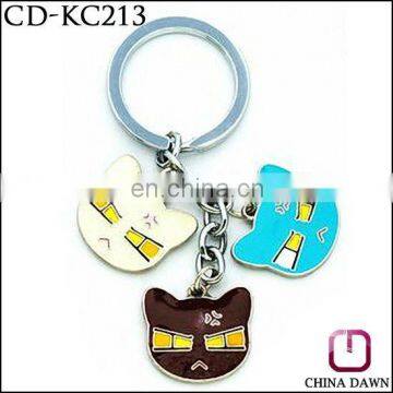 Fashionable cut cats key chain string