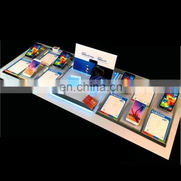 Acrylic Counter Top Cell Phone Advertising Tabletop Display Base Holder For Huawei Samsuang iPhone