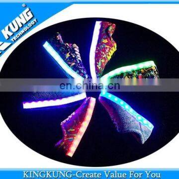 Stylish girl shoes with led light with cheap price