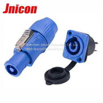 IP68 blue outdoor industrial waterproof connector in led display