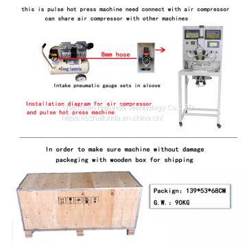 HAILUNDA GZC-YPJ09 Pluse Heating Mobile Phone FOG TAB TFT COP ACF LCD Repair yellow Flex Cable Bonding Machine 2 4 Cameras