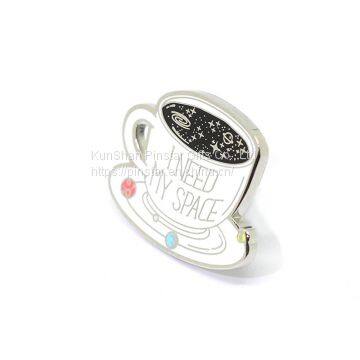 Space Coffee Cup Hard Enamel Pin photo-2