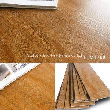 PVC flooring sheet tiles slotted click lock 4.2mm thickness 0.7mm wear layer