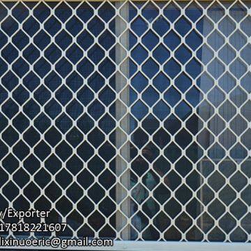 China supplier aluminum or metal wire mesh window Beautiful grid wire mesh