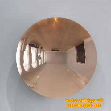 Large Stainless Steel Sculpture Stainless Steel Garden Concave Reflector,   