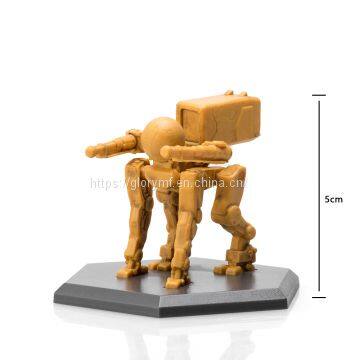 Custom Robot Action Figure With Hexagonal ABS Base photo-3