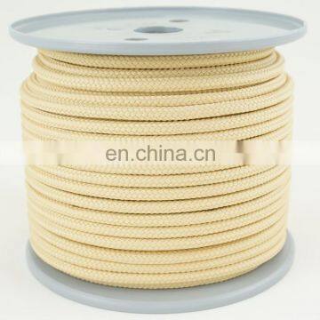 High Temperature Custom Resistance Fireproof Braided Aramid Fiber Roller Rope photo-3