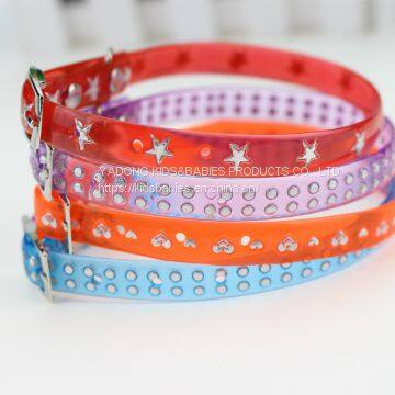 Puppy PVC Collar with Bell Neckband Pet Cat Collar Pet B2