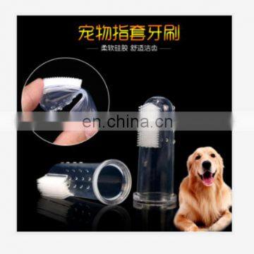 Pets Soft Silicon Finger Style Pet Teeth Brush Finger Cot Dog Teeth Cleaning Fingerstall Brush photo-5