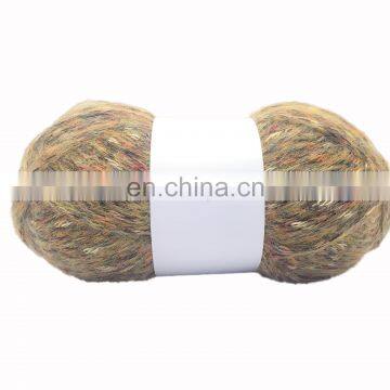 2.6NM 100g 72%Polyester 24%Acrylic 4%Wool Spray Yarn Knitting Fancy Yarn Blended Yarn photo-6