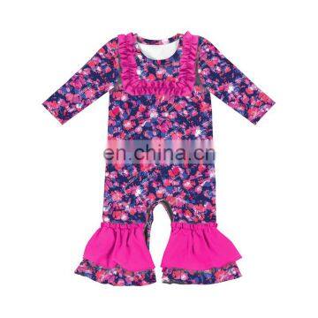 Ruffle Bodysuit Girls Clothing Boutique Tie Dye Romper photo-2
