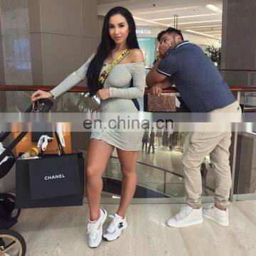 2020 Hot Summer Women Girls Lady Sexy Casual Off the Shoulder Dress photo-4