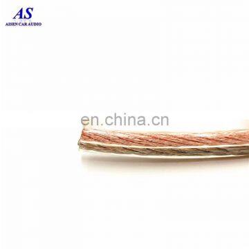 High End Transparent Low Noise Flat 2 Core Car Rca Audio Speaker Wire Cable 12ga 14ga 16ga 18ga Speaker Cable photo-3
