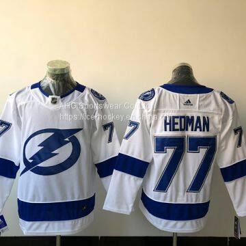 Tampa Bay Lightning #77 Hedman White Jersey