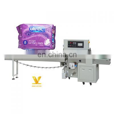 Horizontal sanitary pad packaging machine