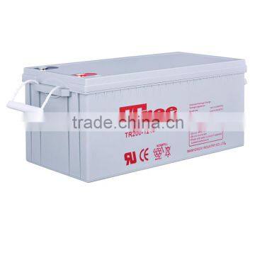 2016 hot sale battery 12v AGM battery, deep cycle 12v 200ah battery Chinese Factory