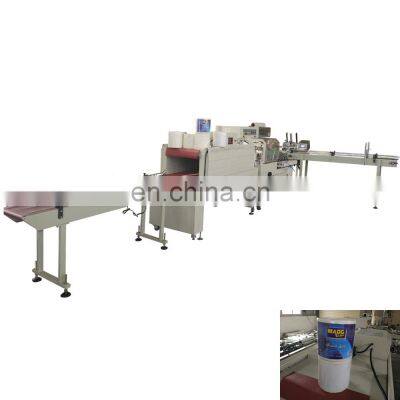 Full automatic labeling maxi roll shrink sealing machine