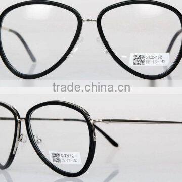 high quality end metal optical frame with acetate cover