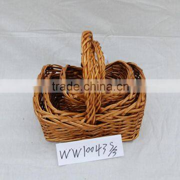 rectangle cheap wicker basket