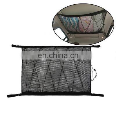 Roof Interior Cargo Universal Breathable Car Ceiling Mesh Storage Net Pouch Bag Organizer 80*60cm