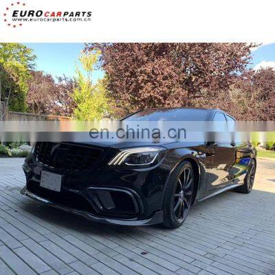 B700 Front Lip and Diffuser for S-class W222 S63/S65 2017-2019year to B700 Aero Kits photo-4