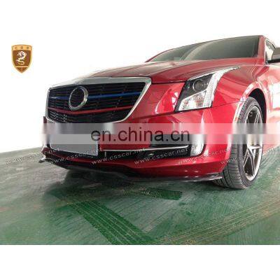 Carbon fiber front lip & spoiler body kit for cadillac ats