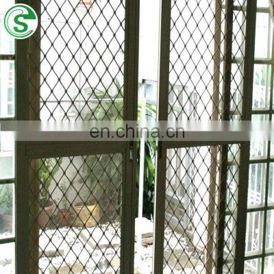 Guangzhou factory wholesale aluminium mesh mill finished window door diamond grill amplimesh