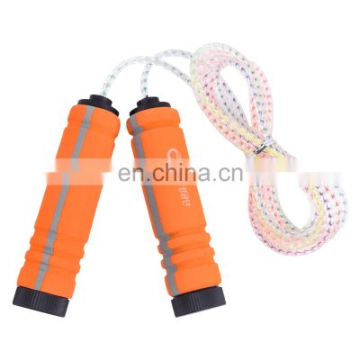 Customized Logo Professional Bearing Speed Skipping Rope Foam Handle Lightweight Pvc Jumping Rope For Kids