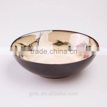 American Pastoral Style Stoneware 16pcs Dinnerware Set With Flower Design photo-4