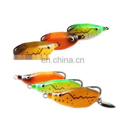 5cm 8g 5.5cm 13g Hot Product Topwater Soft Frog Fish Fishing Bait Snakehead Frog Lure
