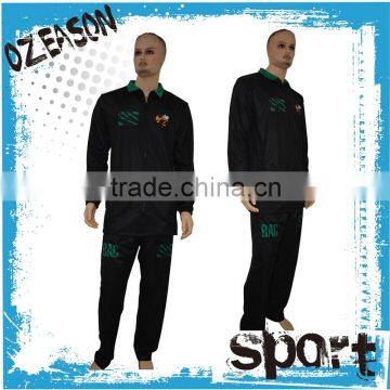 blank custom design logo 100% polyester tracksuit fabric sublimated with cheap price