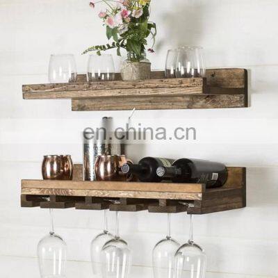 Hanging Make Solid Wood Wine Glass Rack photo-4