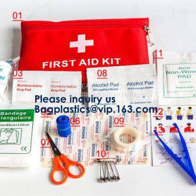 Multi Function Portable Red PVC Empty Medical First Aid Kit Bags, Empty Bags,First Aid Kit Bag,Travel First Aid Bags photo-3