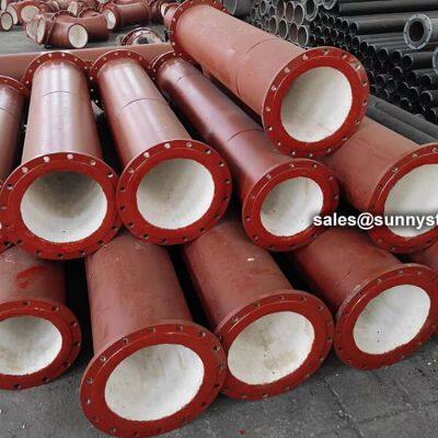 92% Ceramic Tile Lined Coal Steel Pipes