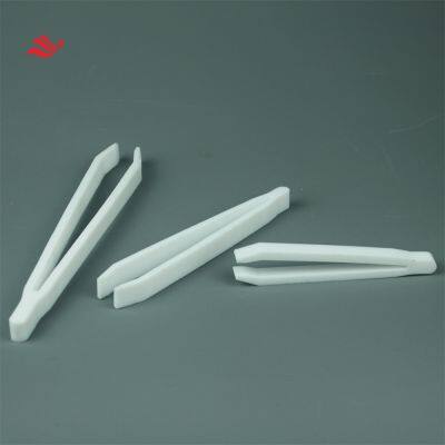 High Temperature Resistance Lab White PTFE Forceps PTFE Tweezers 200MM Size photo-5