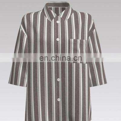 Super Comfortable Rayon Fabric Stripe Dyed Woven Fabric For Dress photo-2