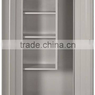 Steel Two Door Bedroom Personal Steel Storage Clothes Wardrobe Cabinet photo-2