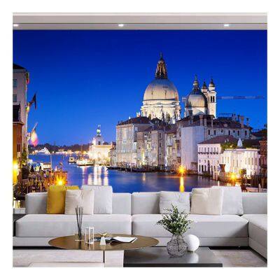 High Quality Modern Fashion Flower 8D Tv Background Retaining Wall Murals Drop Ship