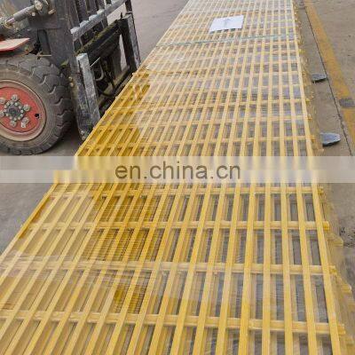 high strength composite fiberglass frp decking solid pultruded frp grating for flooring panels