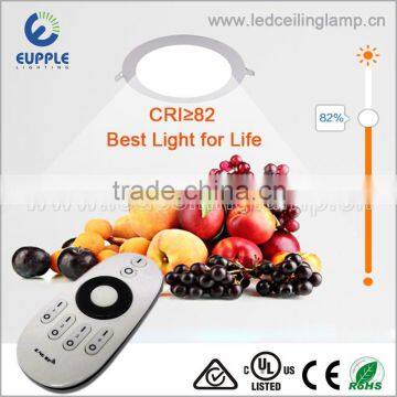 Indoor Lighting 9W Remote Controlled LED Panel 24V DC Brightness Round Dimmable LED Panel Light