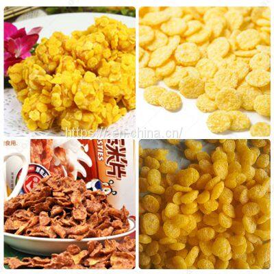 Double Screw Extruder Cereal Snack Machinery/Crispies Rice Wheat Flakes Extruder Machine