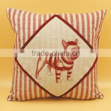 cute dog printed cushion cover