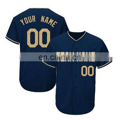 mens shirts Custom digital Sublimation printed Vneck Baseball Jersey crew neck Softball jersey for man 100% polyester