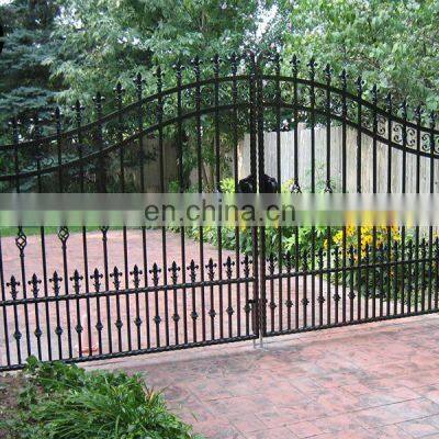 Galvanized Steel Fence Metal Door Casting Iron Wrought Iron Gate photo-2